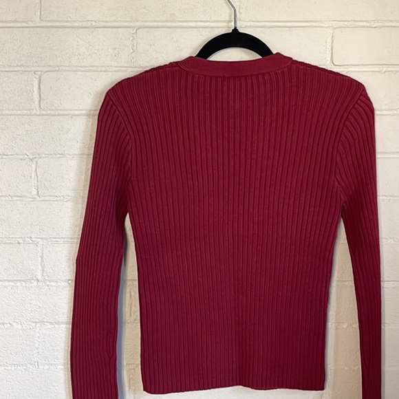 🍀3/50 BUFFALO Ribbed V-Neck Sweater (M) - Picture 4 of 10